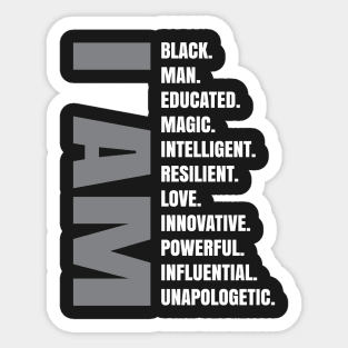I Am | Black Man Sticker